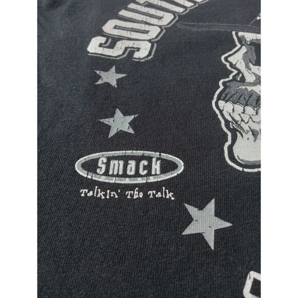 Gildan Ultra Cotton Black Southside True Graphic Long Sleeve Tee Men's Medium - Picture 10 of 12